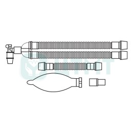 Контур дыхат. анестез. однораз. взр. 22 мм 1,8 м, с мешком 3 л, лимб 0,8 м