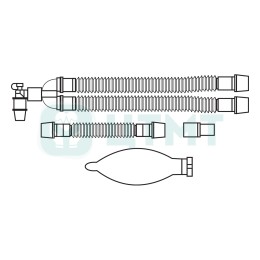 Контур дыхат. анестез. однор. взр. раст 22 мм 1,6 м с мешком 3 л лимб 0,8 м