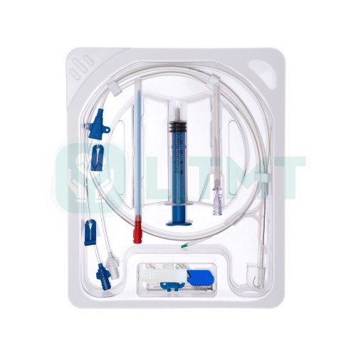 Катетер центральный венозный, четырехпросветный, 8.5Fr, 20 см, ИС 7 см