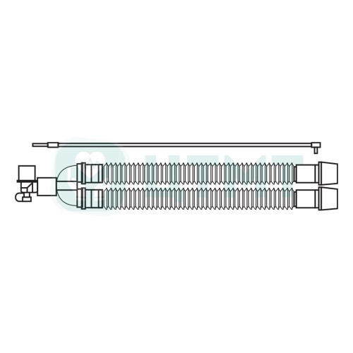 Контур дыхательный анестезиологический одноразовый неонатальный 10 мм 1,5 м, линия давления