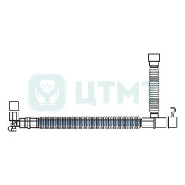 Контур дыхательный коаксиальный, взрослый 22 мм 1,6 м