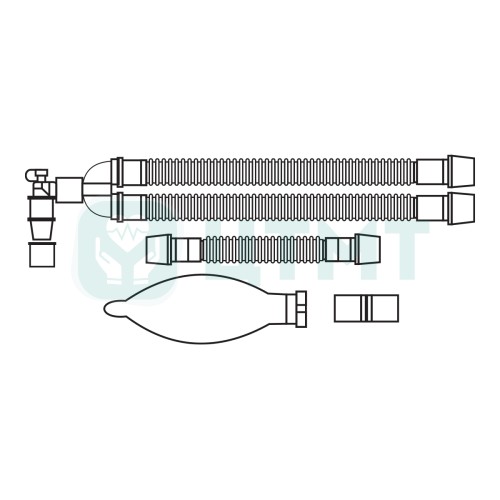 Контур дыхательный анестезиологический одноразовый детский 15 мм 1,5 м с мешком 1 л лимб 0,75 м