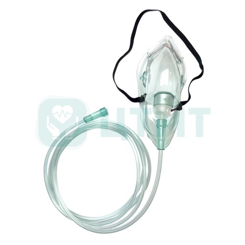 Маска лицевая кислородная, M с трубкой 2м, FS930M