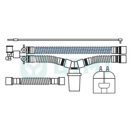 Контур дых. аппар.ИВЛ (взр. 22 мм 1,8 м, 1 нагр. эл-т, 1 влагосб. камера увл., лимб, лин. давл)
