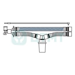 Контур дых. аппар.ИВЛ (взр. 22 мм 1,8 м, 1 нагр. эл-т, 1 влагосб. лин. давл)
