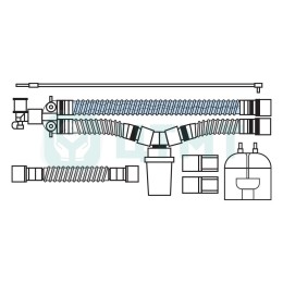 Контур дых. аппар. ИВЛ (дет. 15 мм 1,5 м, 1 нагр. эл-т, 1 влагосб., камера увл., лимб, лин. давл)