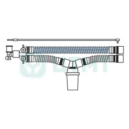 Контур дых. аппар. ИВЛ (дет. 15 мм 1,5 м, 1 нагр. эл-т, 1 влагосб., лин. давл)