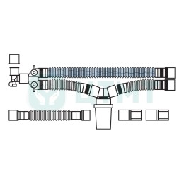 Контур дыхат. аппар. ИВЛ (неонатальный 10 мм 1,5 м, 1 нагр. эл-т, 1 влагосборник)