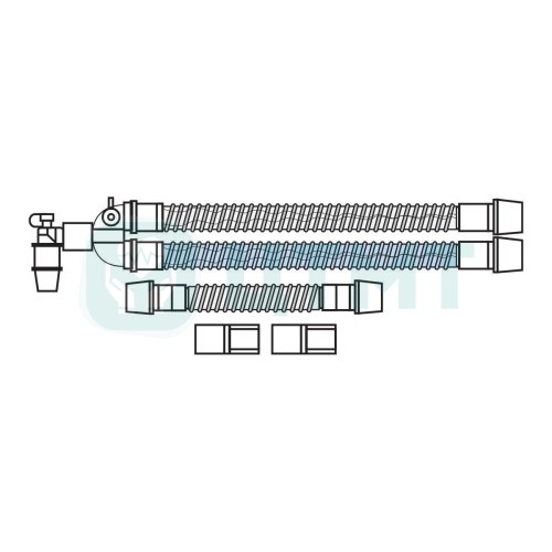 Контур дыхательный аппарата ИВЛ (неонатальный, 10 мм 1,5 м, 2 нагреват. эл-та)