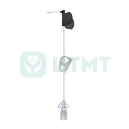 Игла Губера изогнутая с крыльями для фиксации Optimum 20G (0,9 мм) 20 мм, с удлинителем 21 см