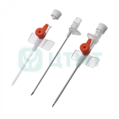 Катетер в/в с крыльями, без инъекционного порта, 22G, тефлон