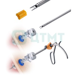 Клипаппликатор многоразовый нестерильный для эндоскопической хирургии, двухсоставной, длина 450 мм, для титановых клипс ML.