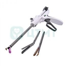 Линейный сшивающе-режущий аппарат, с кассетой зеленого цвета для плотной ткани, длина шва 100 мм