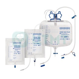 Мочеприемник Mederen прикроватный Стандарт с выдвижным краном объем 1500 мл, трубка 90 см