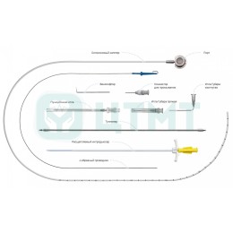 Набор для имплантации подкожной венозной порт-системы, титан, 7.8 Fr, Low Profile, REF - 0205-MVLPT-7.8