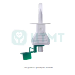 Набор для инфузионной терапии, в комплектации: Фильтр-канюля аспирационная с воздушным фильтром и фильтром тонкой очистки синяя