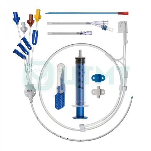 Набор для катетеризации центральных вен двухканальный Optimum 4F 8 см, в комплектации: 1.Катетер центральный венозный двухканальный 4F 8 см - 1 шт. 2.