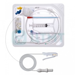Набор для катетеризации центральных вен трехканальный Optimum Y 7F 20 см, в комплектации: 1.Катетер центральный венозный трехканальный 7F 20 см - 1 шт