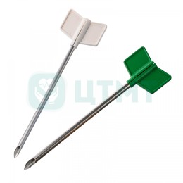 Набор для надлобковой цистостомии MetalCyst, в комплектации: - Катетер с J-образным наконечником 14 Fr/Ch; - Троакар-канюля расщепляющаяся 12 см