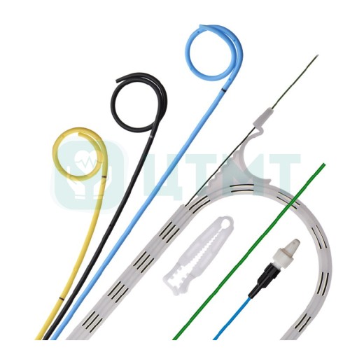 Набор стента мочеточникового BlueLTerm:-стент двухпетлевой,полиуретан, 6Fr длина 18-24 см;-стальная струна ПТФЭ 0,035"х150 см; -простой толкатель