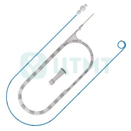 Набор стента мочеточникового BlueLTerm:-стент двухпетлевой,полиуретан,гидрофильный, 6Fr/28 см; -стальная струна ПТФЭ 0,035"х150 см; -простой толкатель