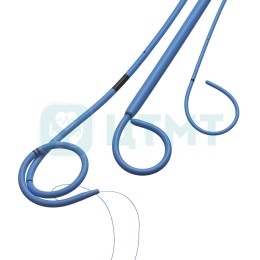 Стент мочеточниковый с двумя открытыми концами, с простым толкателем и двумя фиксаторами, размер стента 6,0 Fr, длина 28 см