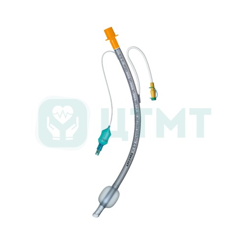 Трубка эндотрахеальная армированая с манжетой из полиуретана и каналом для аспирации, ID 10.0