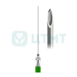 Игла спинальная Quincke, 21G/90 мм