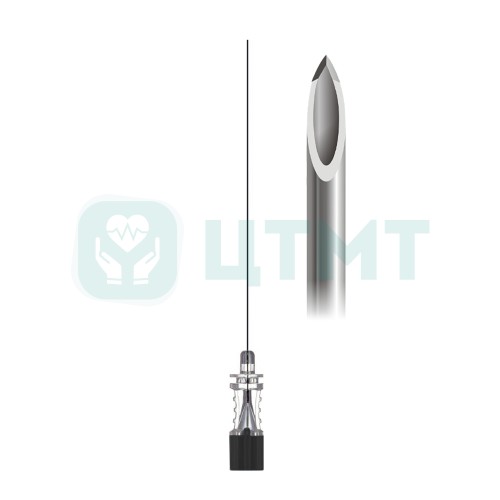 Игла спинальная Quincke, 22G/120 мм