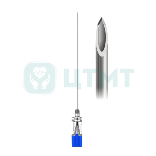 Игла спинальная Quincke, 23G/90 мм