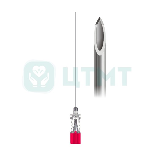 Игла спинальная Quincke с иглой-проводником, 29G/120 мм