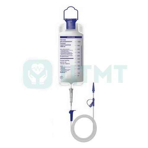 Набор для введения энтерального питания гравитационный с мешком 1000 мл (коннектор Luer Lock с переходным коннектором, доп. Y порт с конн. Luer Lock)