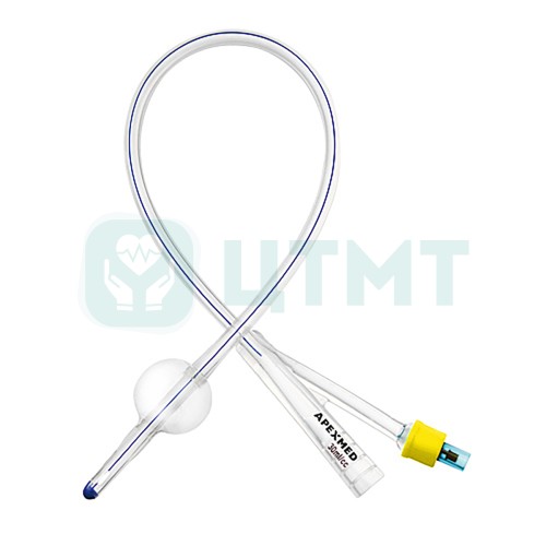 Катетер Фолея апексмед двухходовой силиконовый, Ch/Fr 20