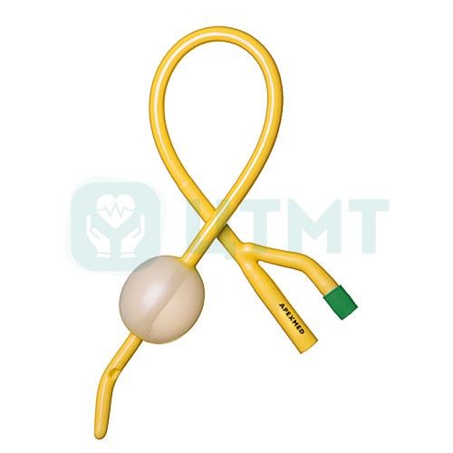 Катетер Фолея апексмед двухходовой с концом по Тиманну, Ch/Fr 14