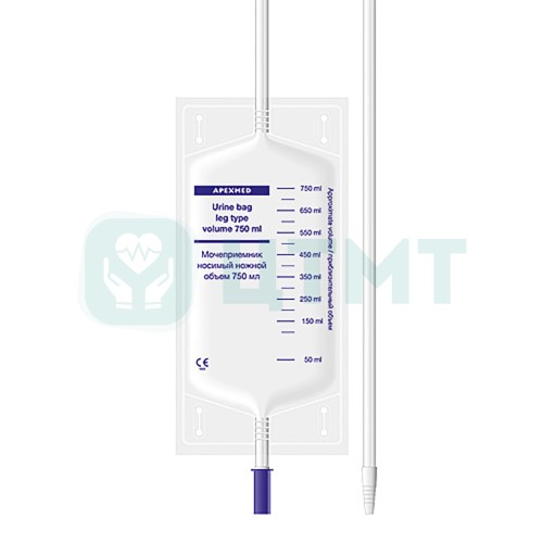 Мочеприемник носимый, 750 мл, 28 см