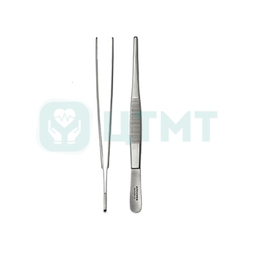 Пинцет зубчато-лапчатый, прямой, 150 мм, 05-991-15