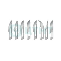 Лезвие для скальпеля с двойным ребром жесткости из углеродистой стали размер 12