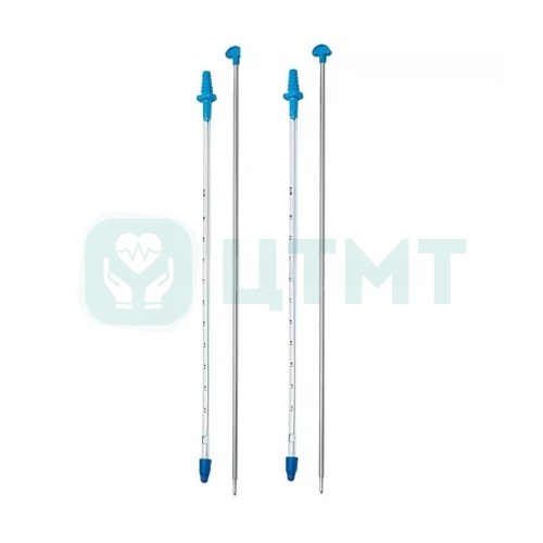 Трубка дренажная торакальная из ПУ для плевральной полости со стилетом, прямая,320 мм,CH/FR: 20