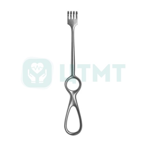 Крючок Volkmann четырехзубый, тупой, 215 мм