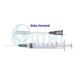 Шприц стоматологический для ирригации, эндодонтический, с иглой Side-Vented 27G (0,4х35 мм), объем: 3 мл
