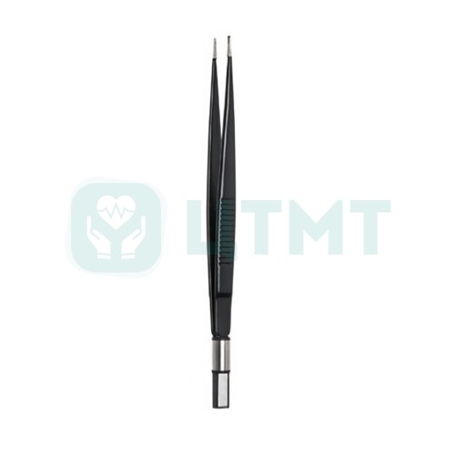 Пинцет биполярный антипригарный, прямой, 20.0 cm, 1.0 мм