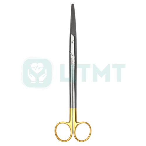 Ножницы хирургические диссекционные Mayo Super Cut gold, остроконечные, изогнутые, 230 мм