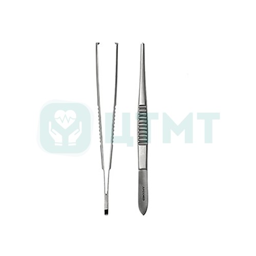 Пинцет хирургический Standart, прямой, 200 мм