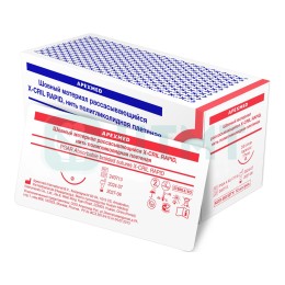 Шовный материал рассас. X-CRIL RAPID, нить полигликолид. плетен., игла Tapercut 17 мм 3/8, 4/0 (1.5), 45 см