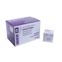 Пластырь фиксирующий медицинский нестерильный, 5 см x 500 см