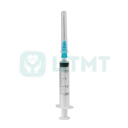 Шприцы одноразовые трехдетальные стерильные объёмом 2 мл с иглами