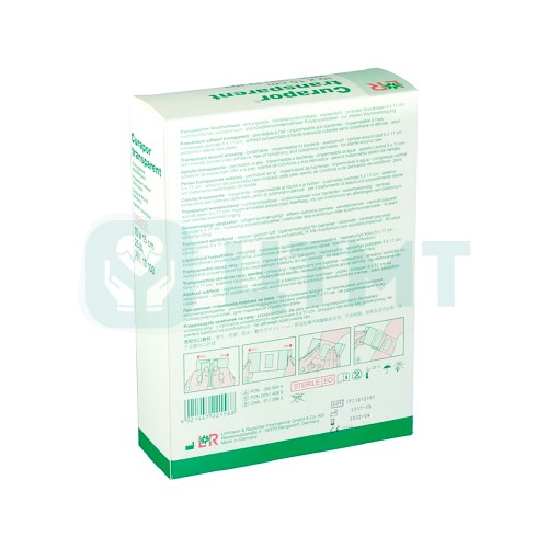 Повязки абсорбирующие для поверхностных ран Curapor transparent, 10 х 15 см, 13103