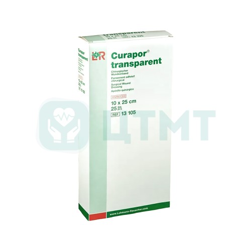 Повязки абсорбирующие для поверхностных ран Curapor transparent, 10 х 25 см, 13105