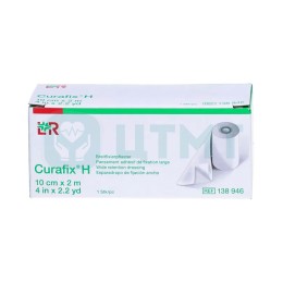 Лейкопластырь гипоаллергенный фиксирующий Curafix H в рулоне, 10 см х 2 м