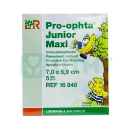 Материалы перевязочные глазные Про-Офта Джуниор Maxi 7 х 5,9 см